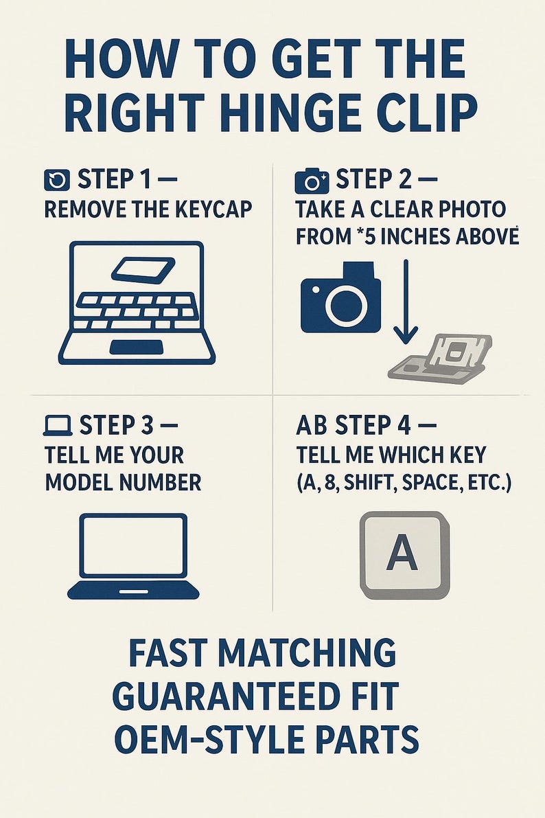 ASUS Keyboard Key Hinge Clip Replacement – ANY Model! (custom Match ...