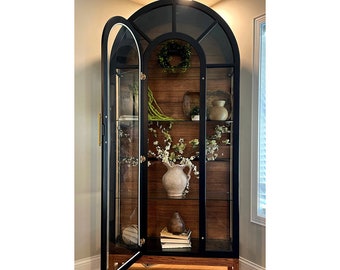 Black Arched Cabinet