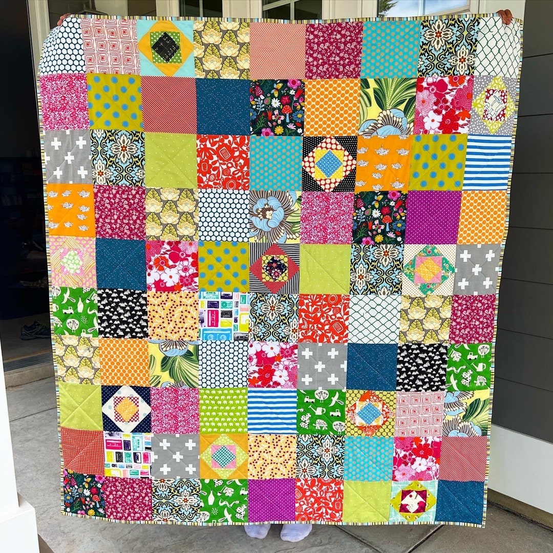 Scrappy Picnic Quilt - Etsy