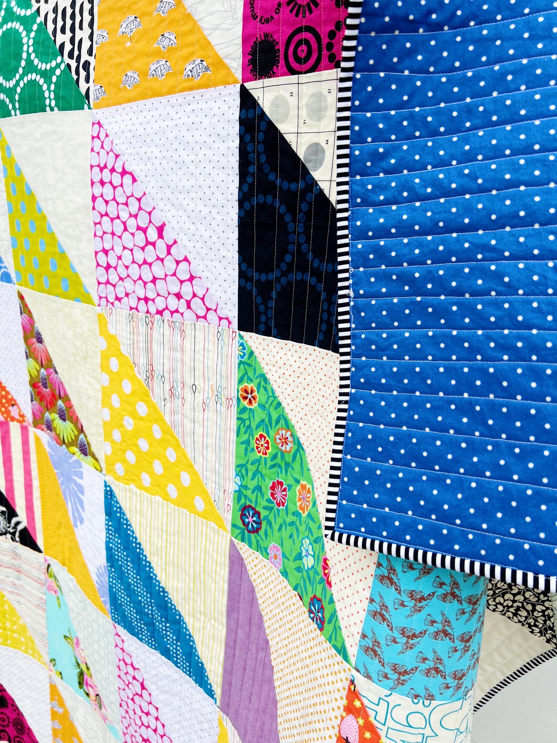 Scrappy Triangles Picnic Quilt - Etsy