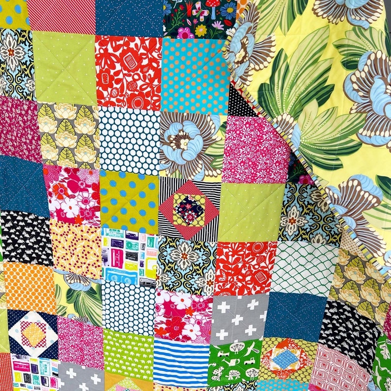Scrappy Picnic Quilt - Etsy