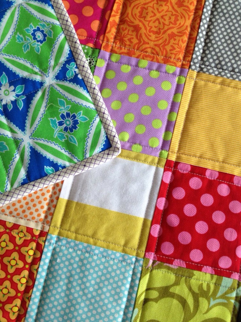 Patchwork placemats set of six image 5