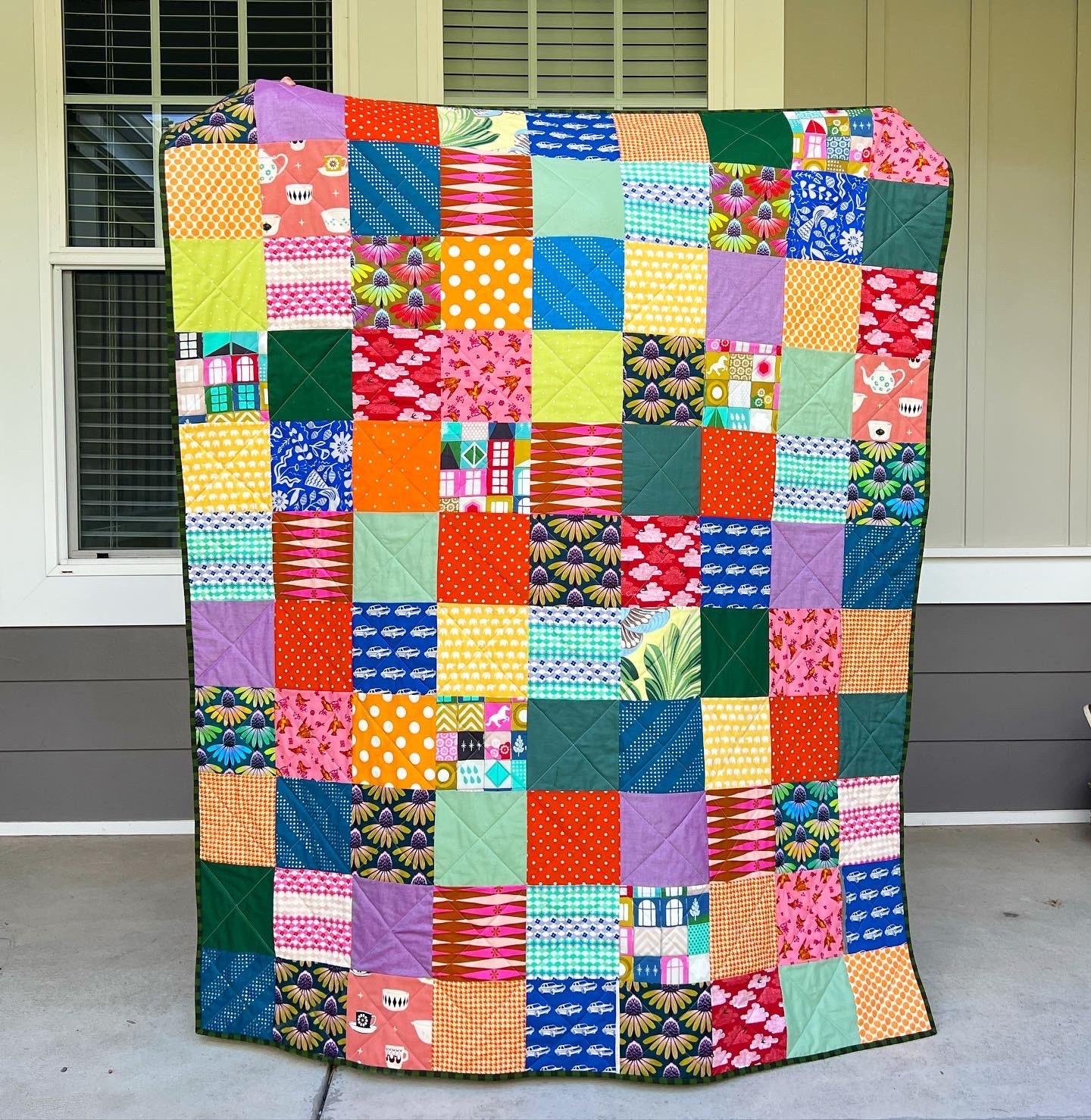 Scrappy Picnic Quilt - Etsy