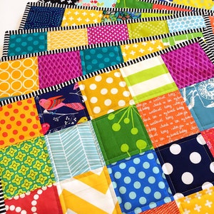 Patchwork placemats set of six image 1