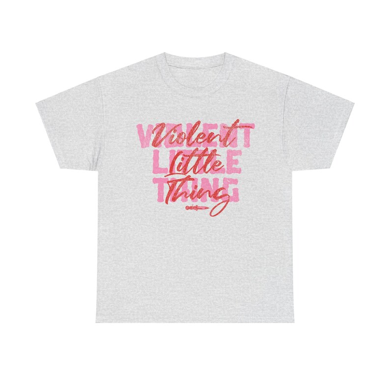 Fourth Wing "Violent Little Thing" T-shirt - Iron Flame, Onyx Storm, Rebecca Yarros, Violet Sorrengail, Xaden Riorson, Empyrean Series merch image 5