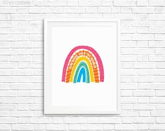 Somewhere Over The Rainbow Art Print