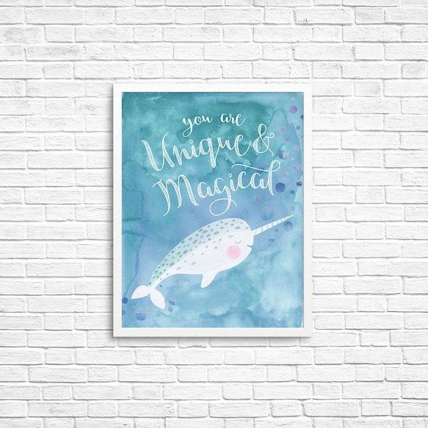 Narwhal Print - Etsy