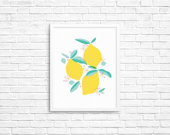 Lemons Art Print