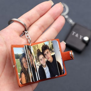 Custom Picture Mini Album - Mini Photo Album Keychain, Boyfriend Birthday Gift, Best Friend Gift,Personalized Birthday Gifts