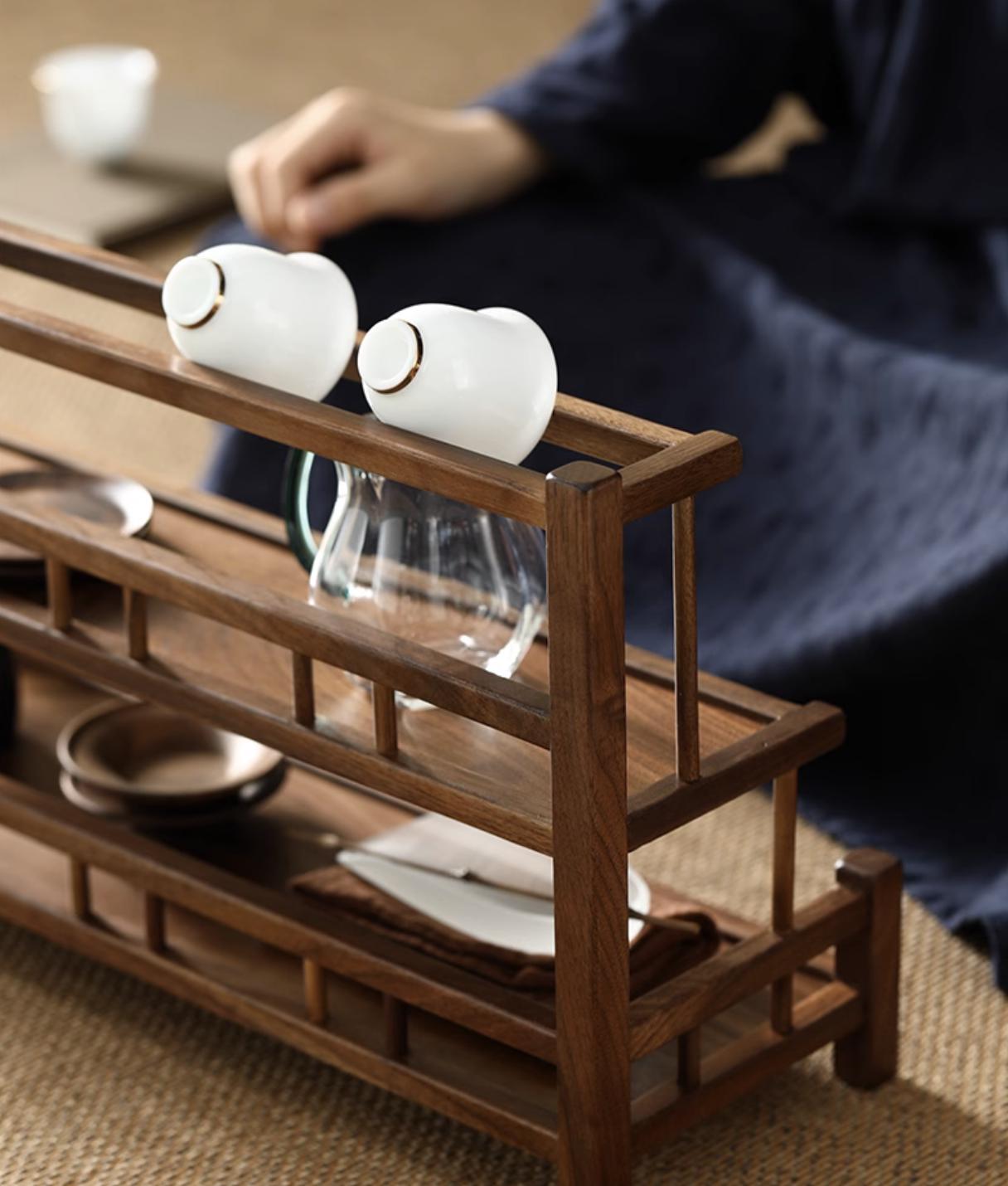 Walnut Woden Tea Tools Rack - Etsy