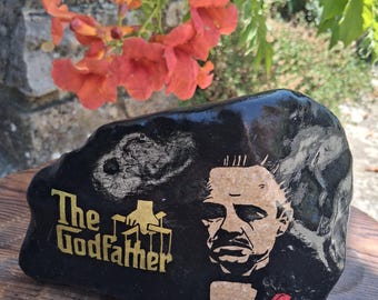 Guijarro pintado EL PADRINO - Marlon Brando