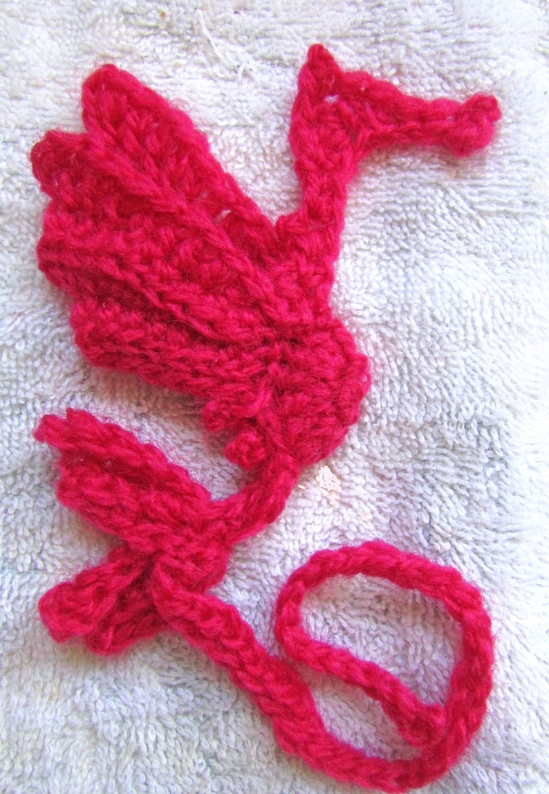 Flying Dragon Bookmark Crochet Pattern image 2