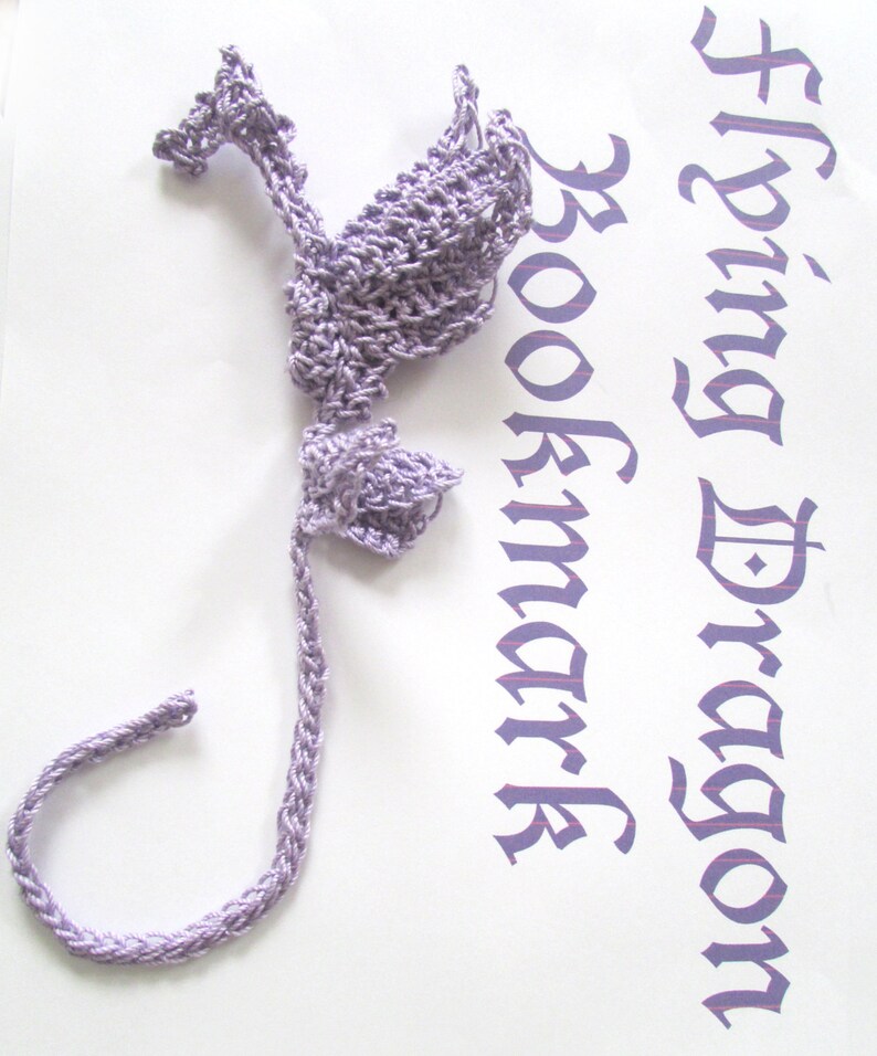 Flying Dragon Bookmark Crochet Pattern image 4