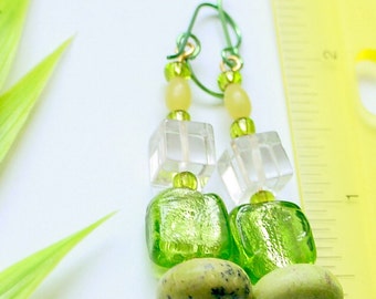 Healing Green Earrings
