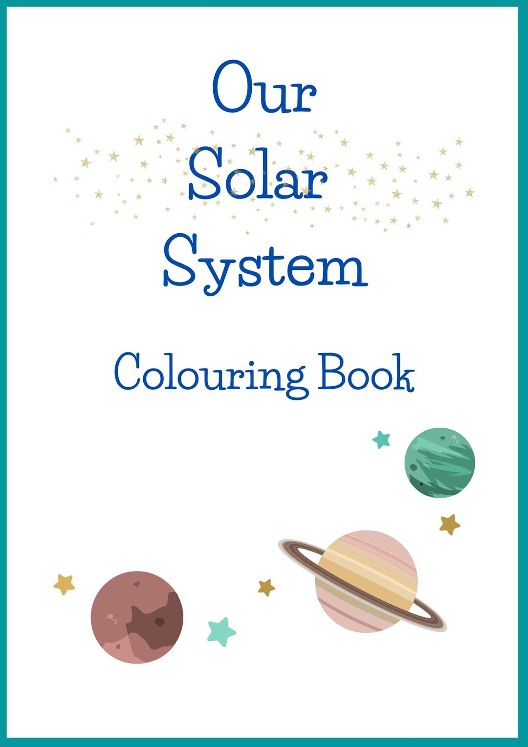 Educational Solar System Coloring Book Printable | Science Activity for ...
