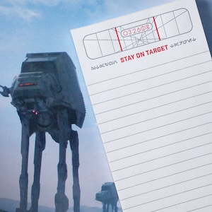 Stay on Target Notepad