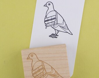 The Deliverator - Postal Pigeon Rubber Stamp