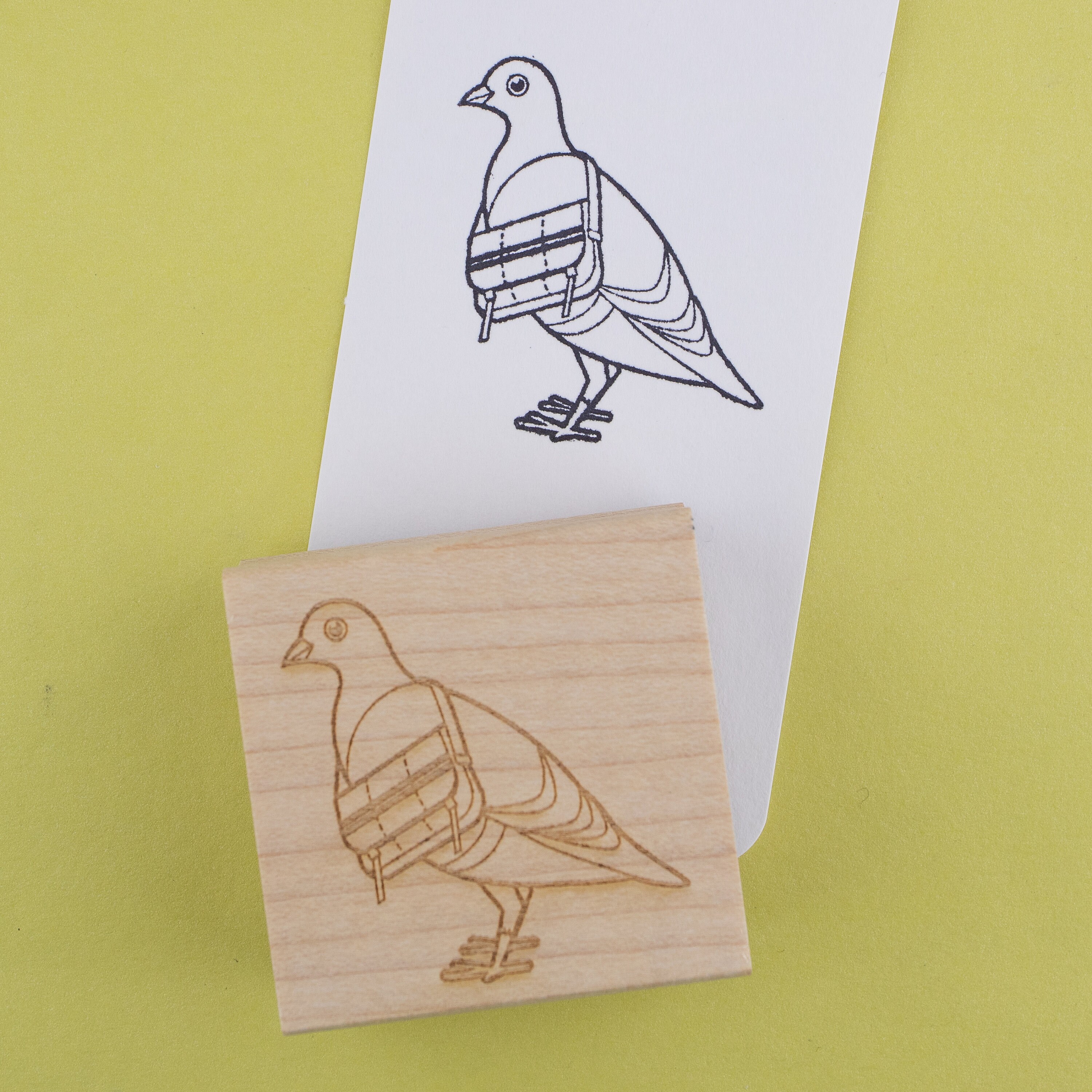 Pigeon Post - Whimbrel Initial Rubber Stamp