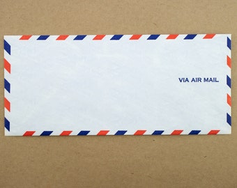 10 PC Hermoso Antiguo sobre de correo aéreo Kraft Postal Estacionario Carta hfuk 