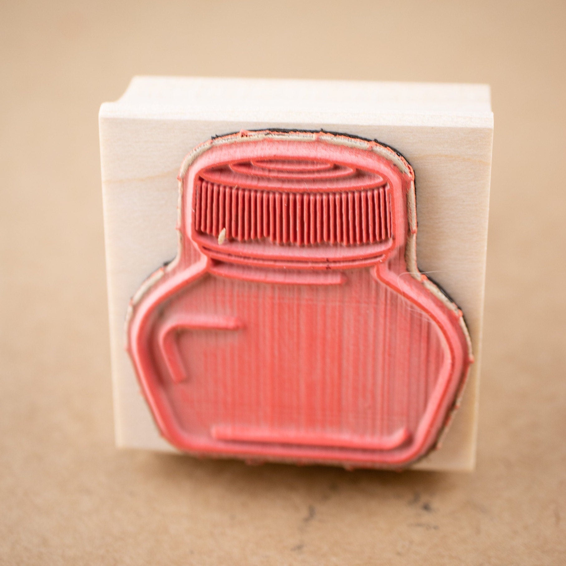 Ink Bottle Rubber Stamp Etsy