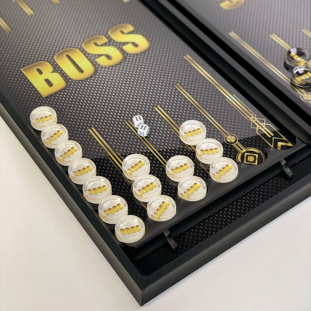 Glass Backgammon Large Tempered Glass Backgammon Set 61cm (24