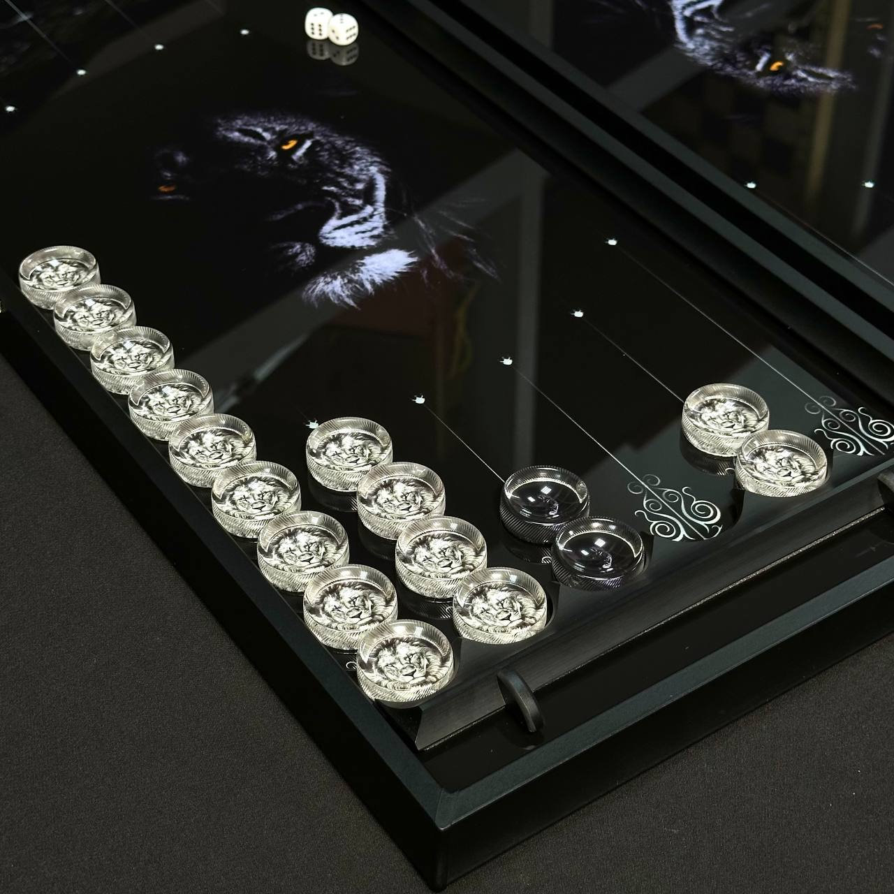 Glass Backgammon Custom Glass Backgammon Set With Inscription or Pic, Game Board ...