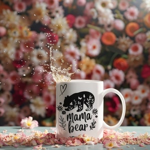 Mama Bear Mug, Mothers Day Gift, Mama Bear Gift,Baby Shower Gifts,Animal Lover Mug,Ceramic Mug,Cute Mama Bear Mug,Mom Life,Custom Coffee Mug