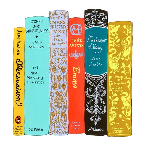 Ideal Bookshelf 374 Jane Austen Etsy
