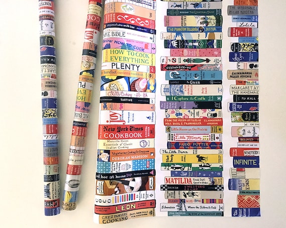 Books Wrapping Paper Gift Set 