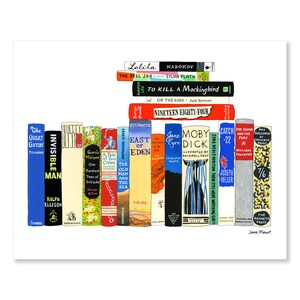 Lot de 8 cartes de voeux - Bibliothèque idéale 969 : romans classiques