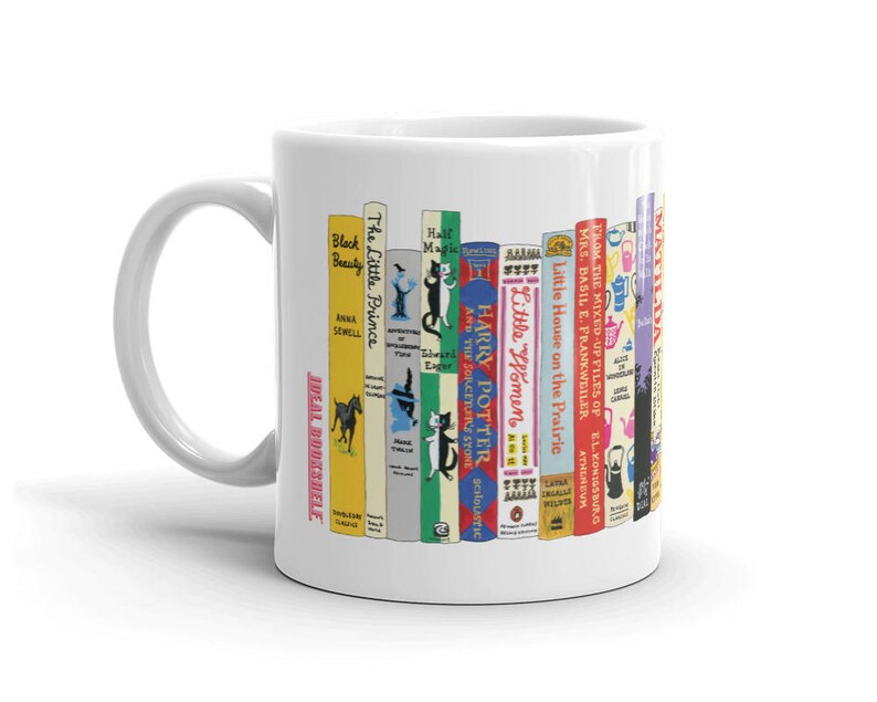 Ideal Bookshelf Mug Tween Classics Etsy