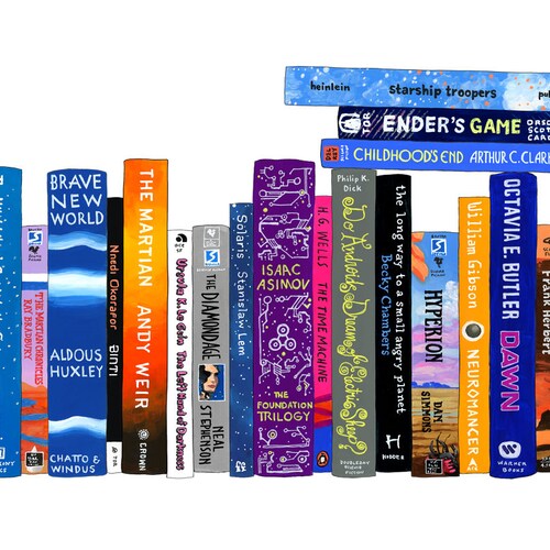 Ideal Bookshelf 567 Scifi Etsy
