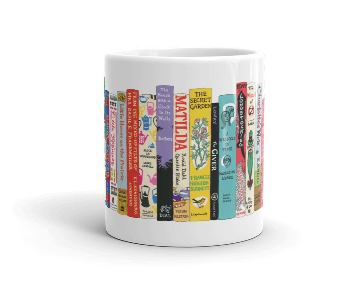 Ideal Bookshelf Mug Tween Classics Etsy