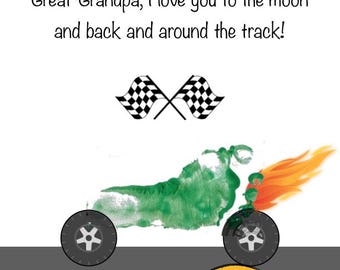 Impronta di macchina da corsa personalizzata per Nicole