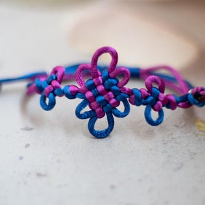 Kpop Demon Hunters Korean Knot Bracelet, Custom Knot Bracelet, Jinu-Inspired Bracelet, Gift For Her