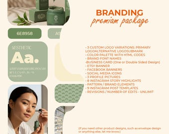 Kundenspezifisches Logo- und Markenidentitäts-Design: Branding-Paket für kleine Unternehmen