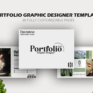 Modelo de Portfólio de Design Gráfico | 38 Páginas | Totalmente Personalizável | Download Digital