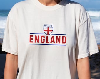 England Unisex T-shirt -England shirt-90s 2000s Clothing, England flag, England jersey -England crop top-England soccer- Y2k soccer shirt