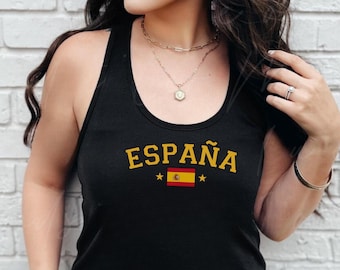 Spain y2k tank top -Espana t shirt-Spain shirt-Spain soccer-Spain crop top-Spain tshirt-Spain baby tee-Espana soccer jersey-Spain Jersey