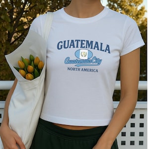 Guatemala baby tee, Soccer y2k,Guatemala tshirt-Y2K Crop Top-Guatemala shirt-latina shirt-Guatemala crop top-2000s clothing-travel shirt