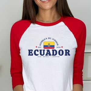 Ecuador Baseball Tee: Unisex Vintage Y2K Jersey