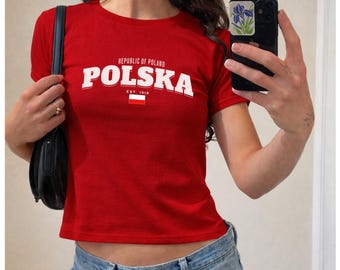 Poland  Tshirt, Polska shirt- Poland Shirt- polish gifts- Poland gift-  Central Europe Shirt