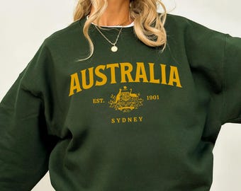 Sudadera de Australia, camiseta de Australia, jersey de cuello redondo de Australia, camiseta de Australia, australiano, recuerdo de Australia, sudadera con capucha de Australia, Sídney