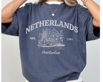 Netherlands  tshirt -Netherlands shirt- Holland,Dutch, Netherlands tshirt, Netherlands flag -Netherlands gift- Amsterdam Apparel