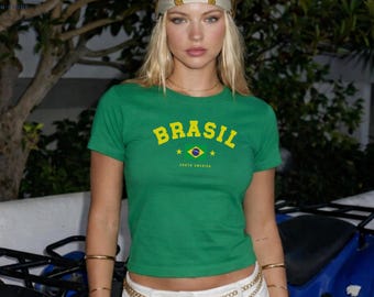 Brasil Flag baby tee