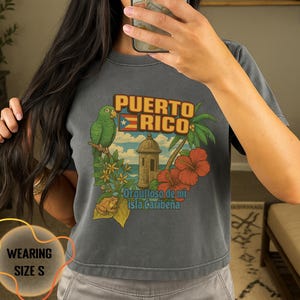 Puerto Rico Y2k T-shirt, Puerto Rico shirt- y2k vintage 2000s-flag shirt,  puerto rico top- puertorico-puertorico gift- puertorico flag