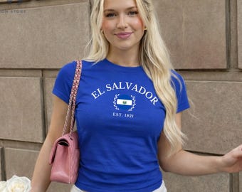 El Salvador Shirt, Salvadoran Pride Tee, El Salvador Heritage T Shirt, Souvenir Gift