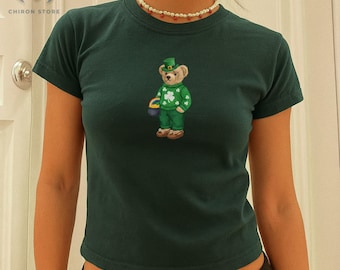 Chemise porte-bonheur St Patricks Day, t-shirt bébé Irlande, tee-shirt bière irlandaise, t-shirt bébé St Patricks Day, chemise Womens St Paddys Day