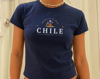 Chile Tee Shirt, Chilean Pride Top, Latin Heritage T Shirt, South America Souvenir Gift