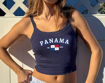 Panama Tank top- Panama Tee Shirt, Panamanian Pride Top, Central America Heritage T Shirt